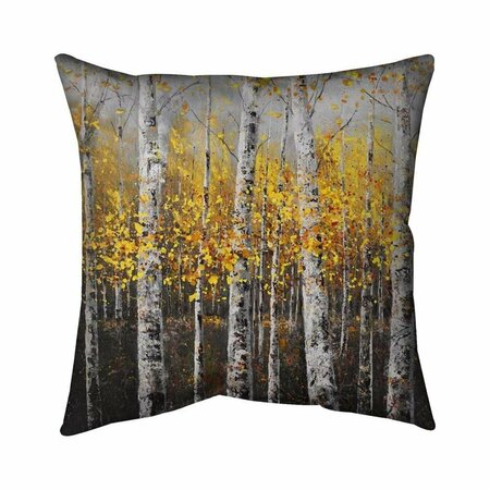 BEGIN HOME DECOR 26 x 26 in. Sunny Birch Trees-Double Sided Print Indoor Pillow 5541-2626-LA31-1